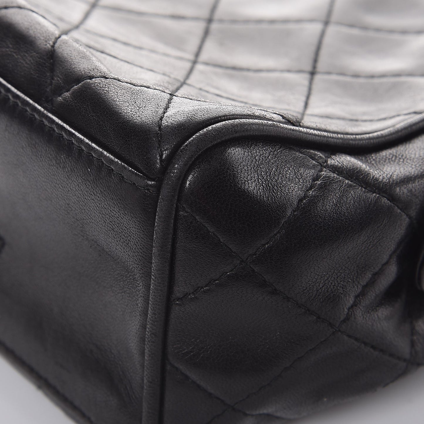 Lambskin Quilted Small Shoulder Bag Black