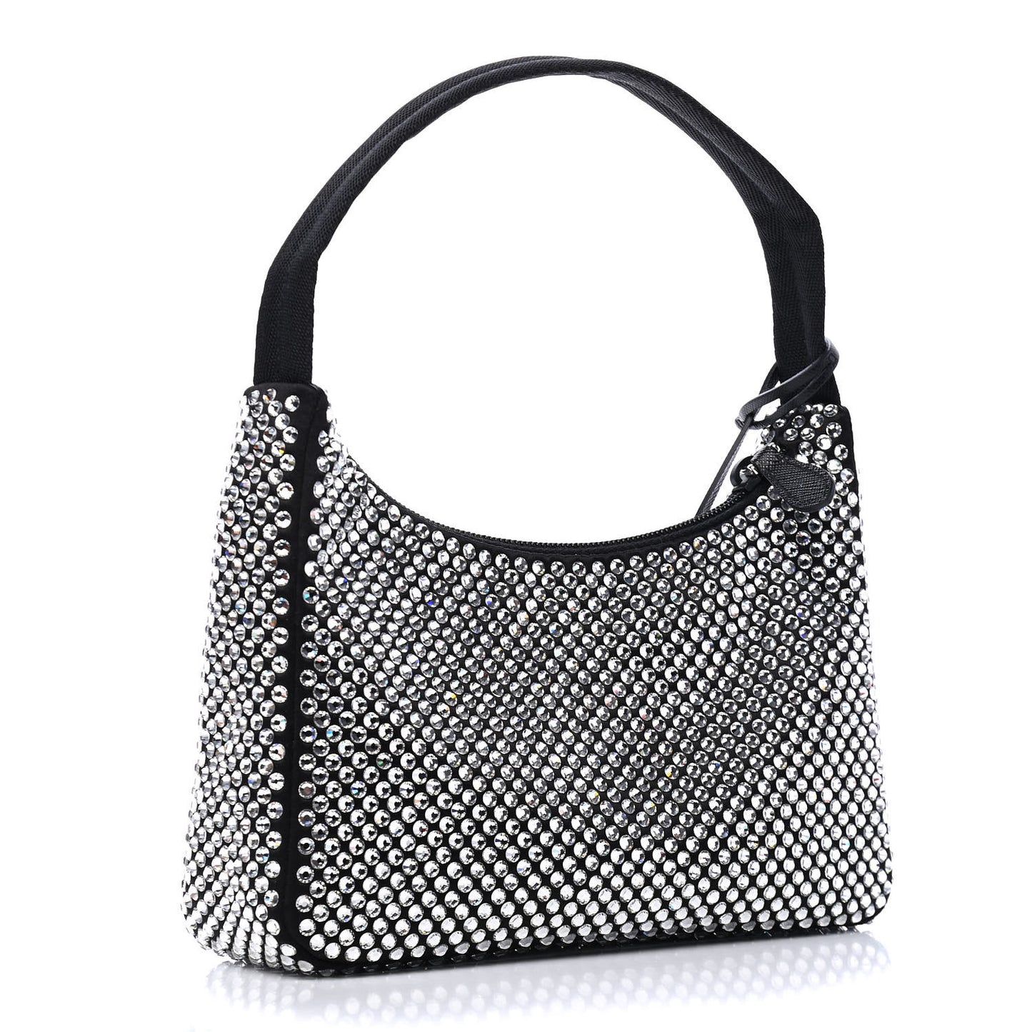 Satin Crystal Mini Re-Edition 2000 Bag Cristal