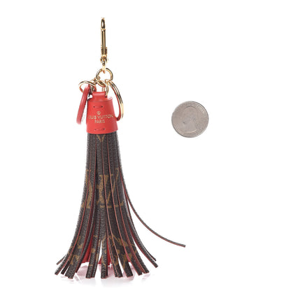 Louis Vuitton Monogram Tassel Bag Charm Red 2 of 7