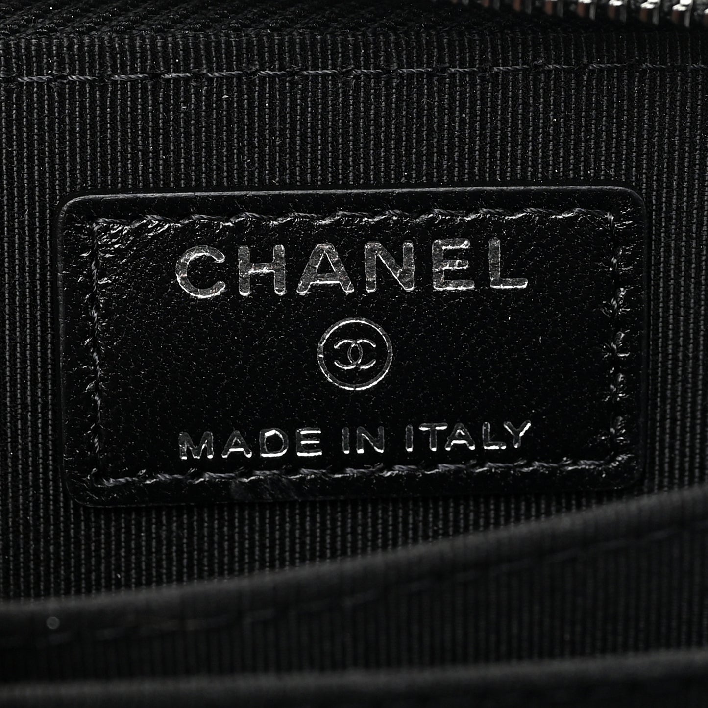 Lambskin Quilted Zip Coin Purse So Black