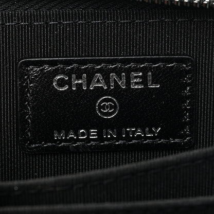 Chanel Lambskin Quilted Zip Coin Purse So Black 12 of 15