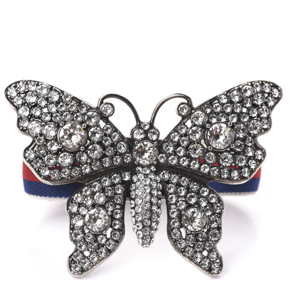 Gucci Web Crystal Butterfly Bracelet 1 of 4