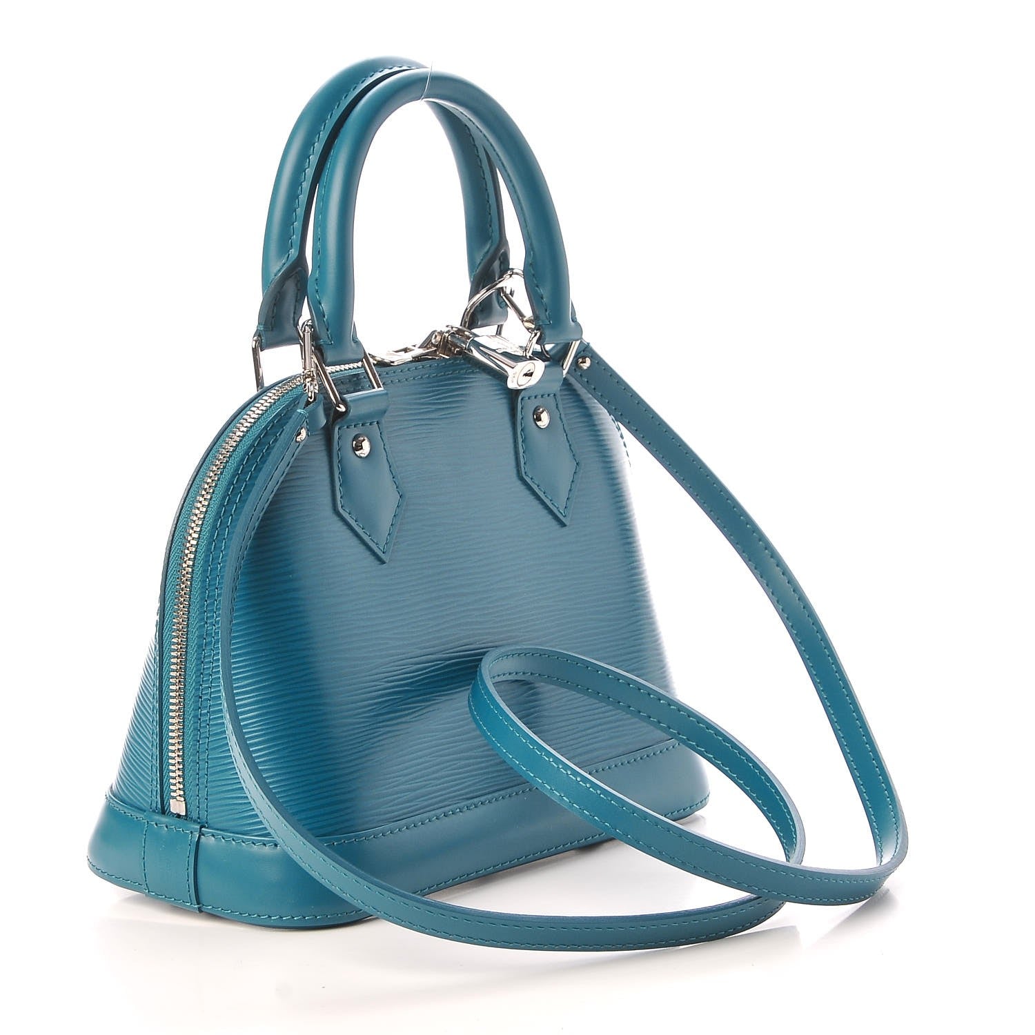 Louis Vuitton Epi Alma BB Cyan 3 of 7