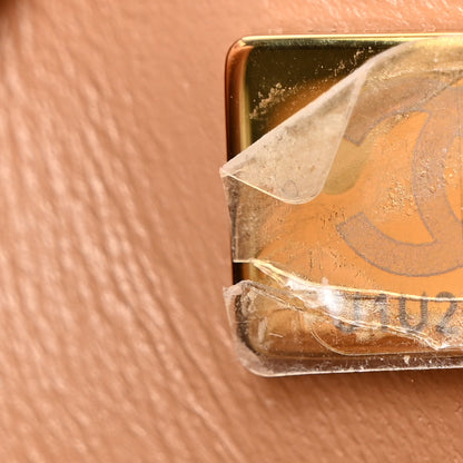 Chanel Lambskin Quilted Mini Top Handle Rectangular Flap Dark Beige 7 of 10