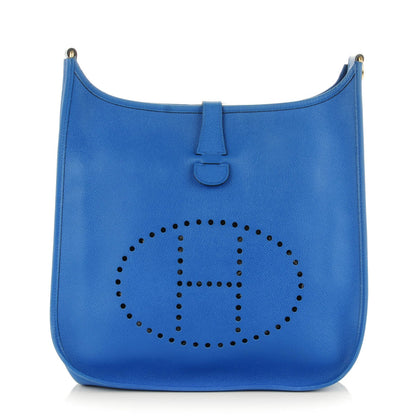 Hermes Courchevel Evelyne PM Bleu France 1 of 10