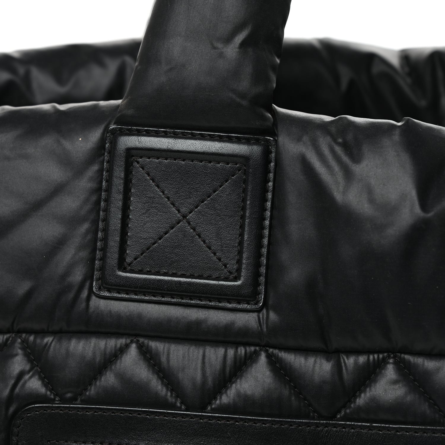 Chanel Nylon Quilted Large Coco Cocoon Tote Black 11 of 11