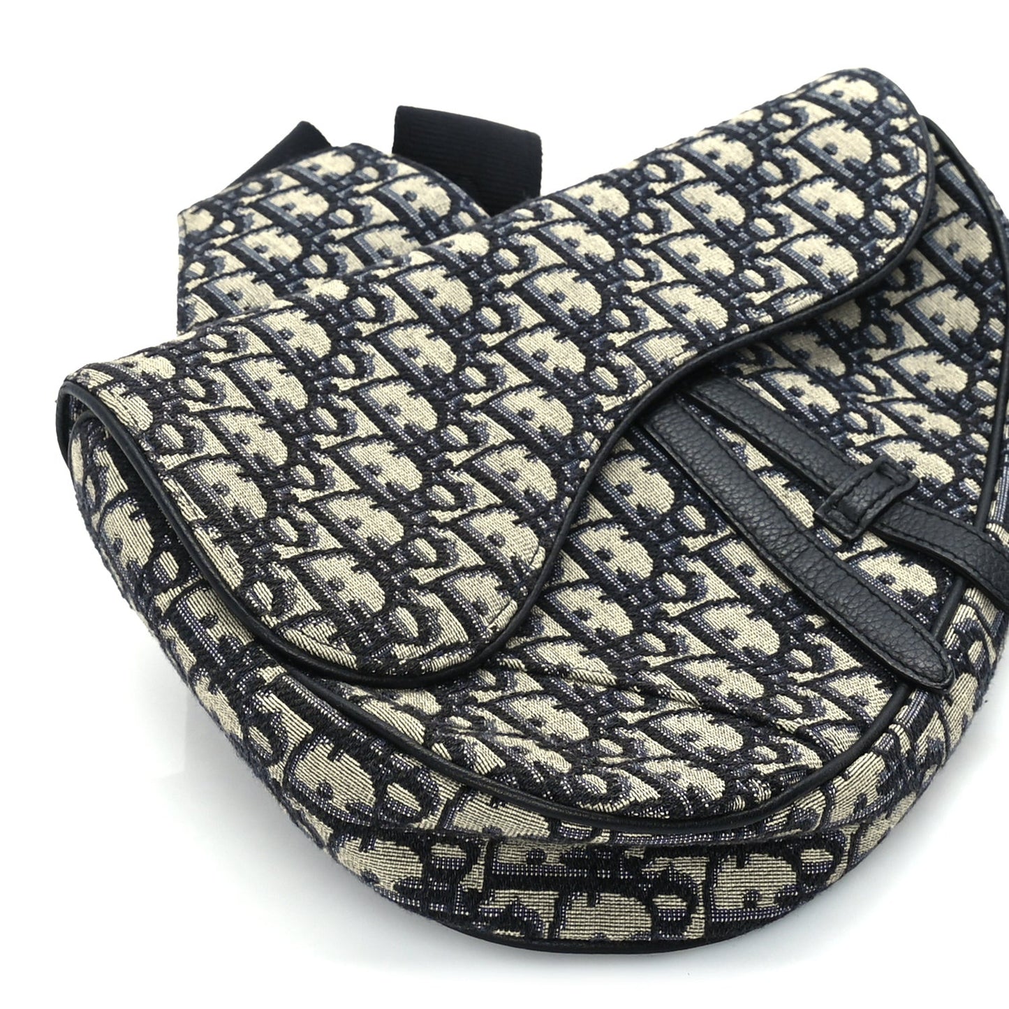 Oblique Mens Saddle Bag  Blue