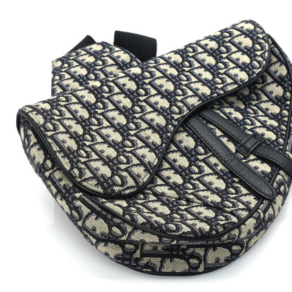 Christian Dior Oblique Mens Saddle Bag  Blue 7 of 8