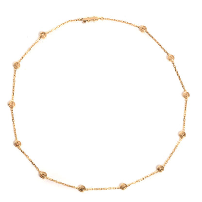 Cartier 18K Yellow Gold Station LOVE Necklace 1 of 8