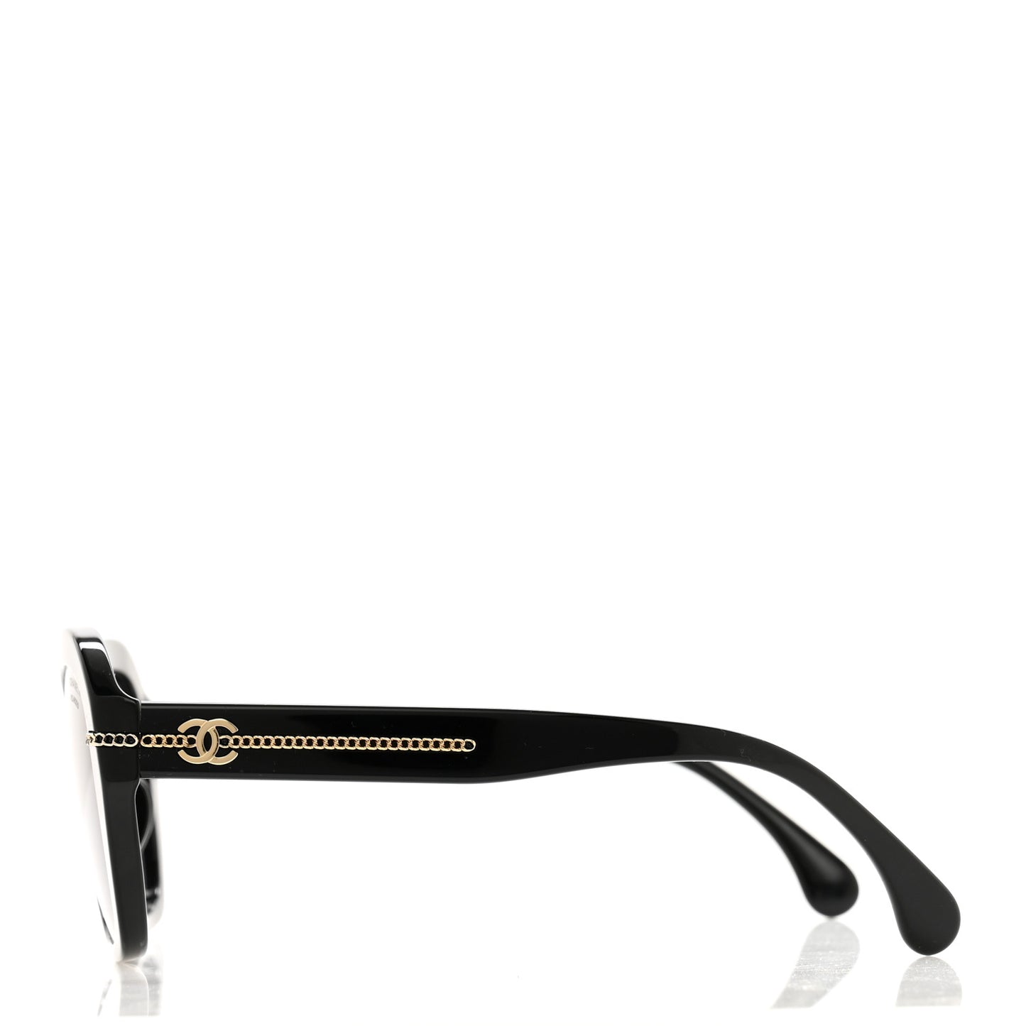 Acetate Polarized CC Butterfly Sunglasses 5510-A Black