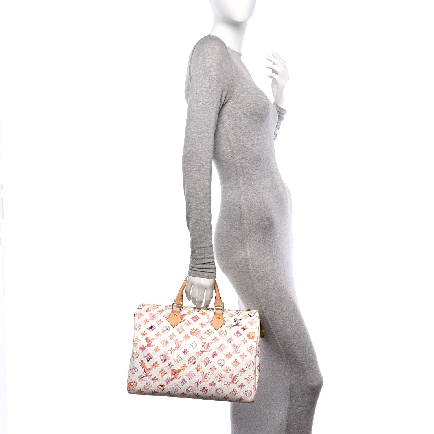 Louis Vuitton Watercolor Aquarelle Speedy 35 White 2 of 10