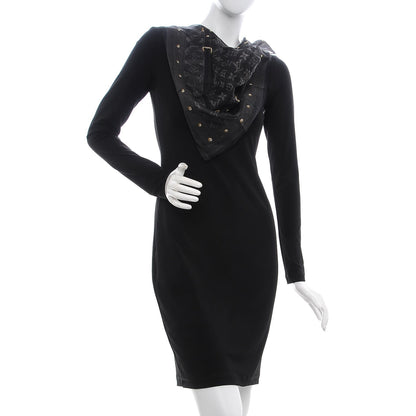 Louis Vuitton Silk Monogram New Denim Bandana Scarf Black 2 of 5