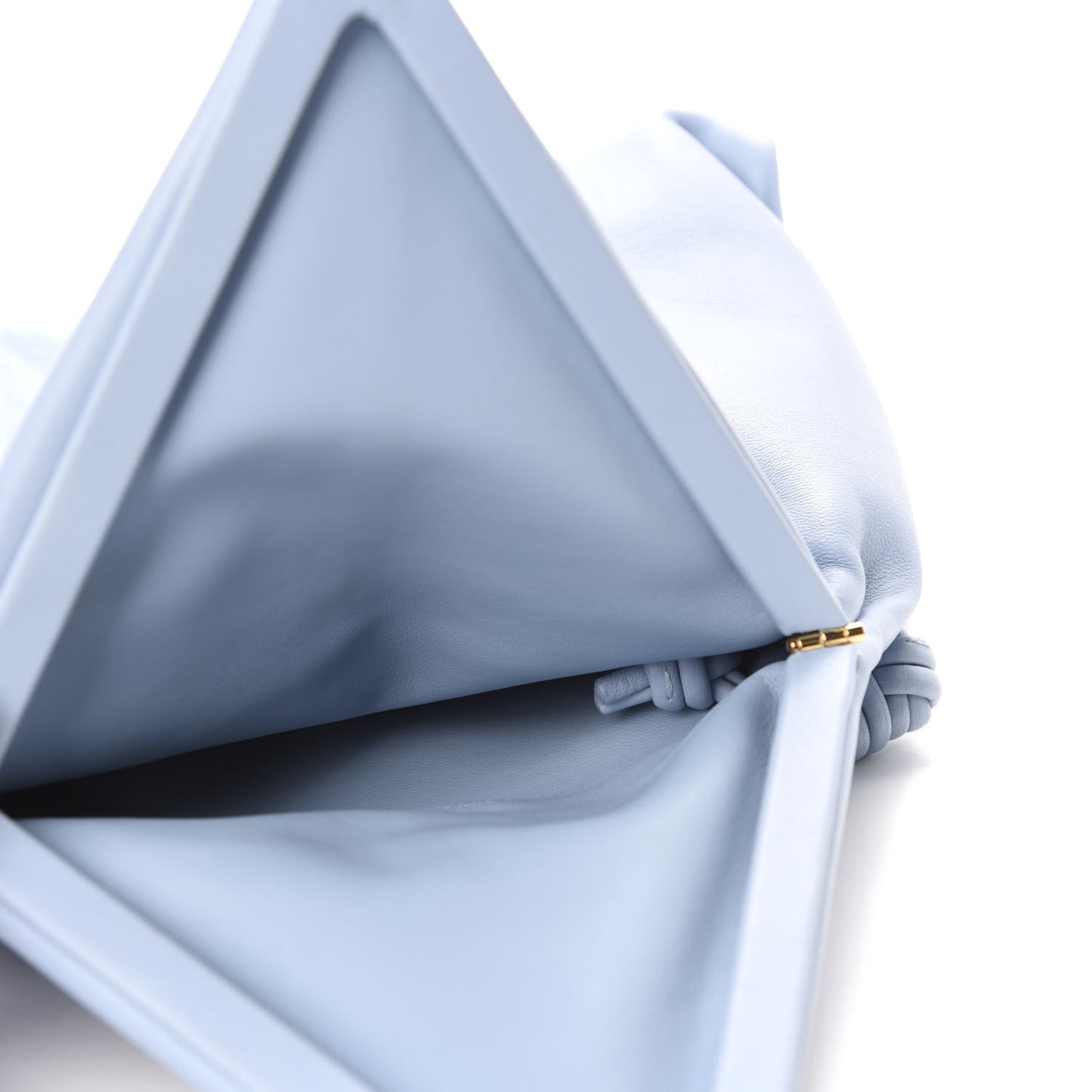 Lambskin BV Trine Clutch Ice