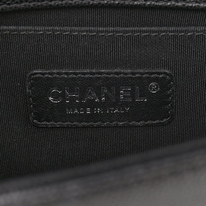 Chanel Caviar Chevron Quilted Small Boy Flap Black 6 of 10
