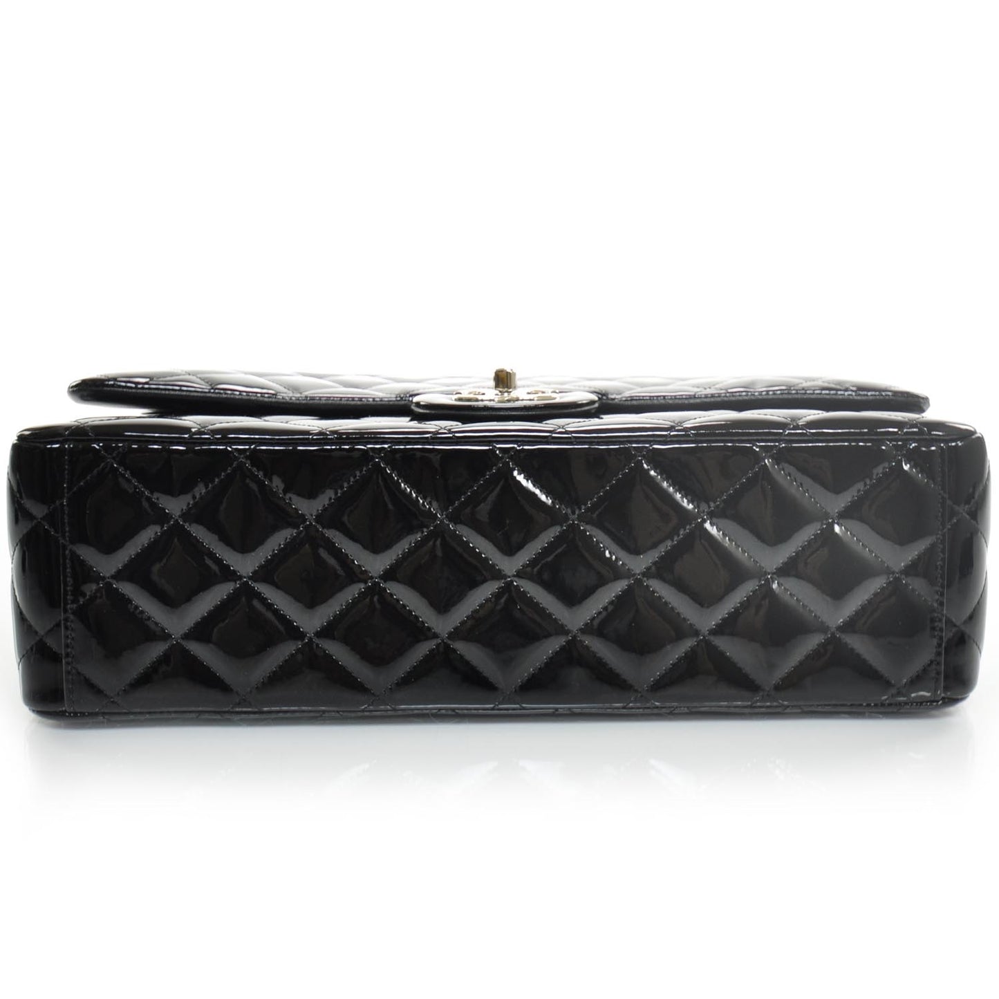 Patent Maxi Double Flap Black SHW