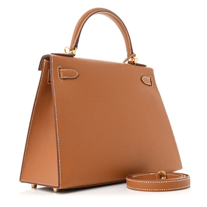 Hermes Epsom Kelly Sellier 28 Gold 3 of 13