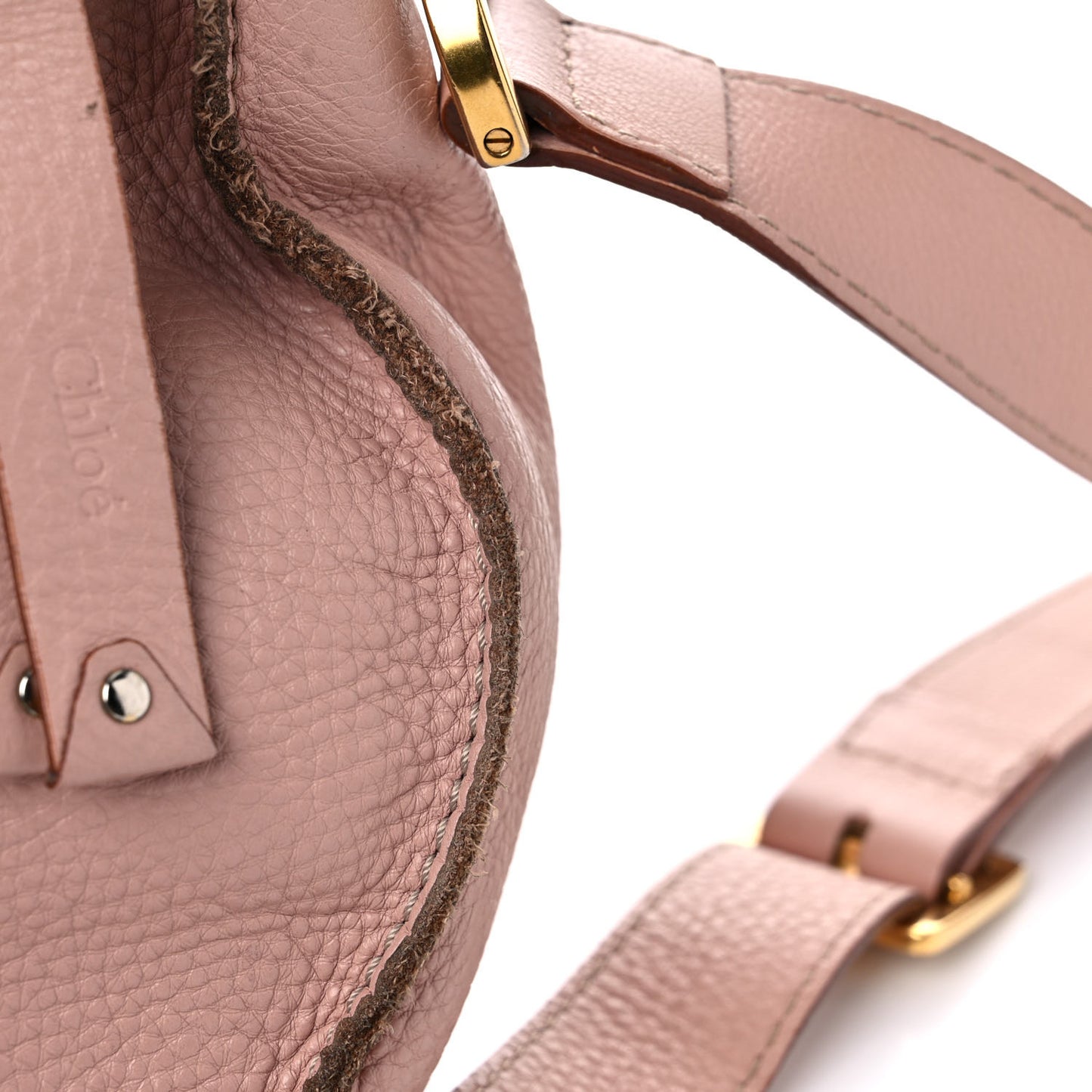 Calfskin Medium Marcie Round Zip Crossbody Blush Nude