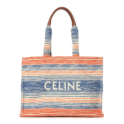Celine Jacquard Striped Large Cabas Multicolor 1 of 9