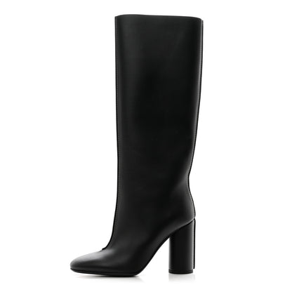 Hermes Calfskin Dressage Boots 37.5 Black 1 of 8