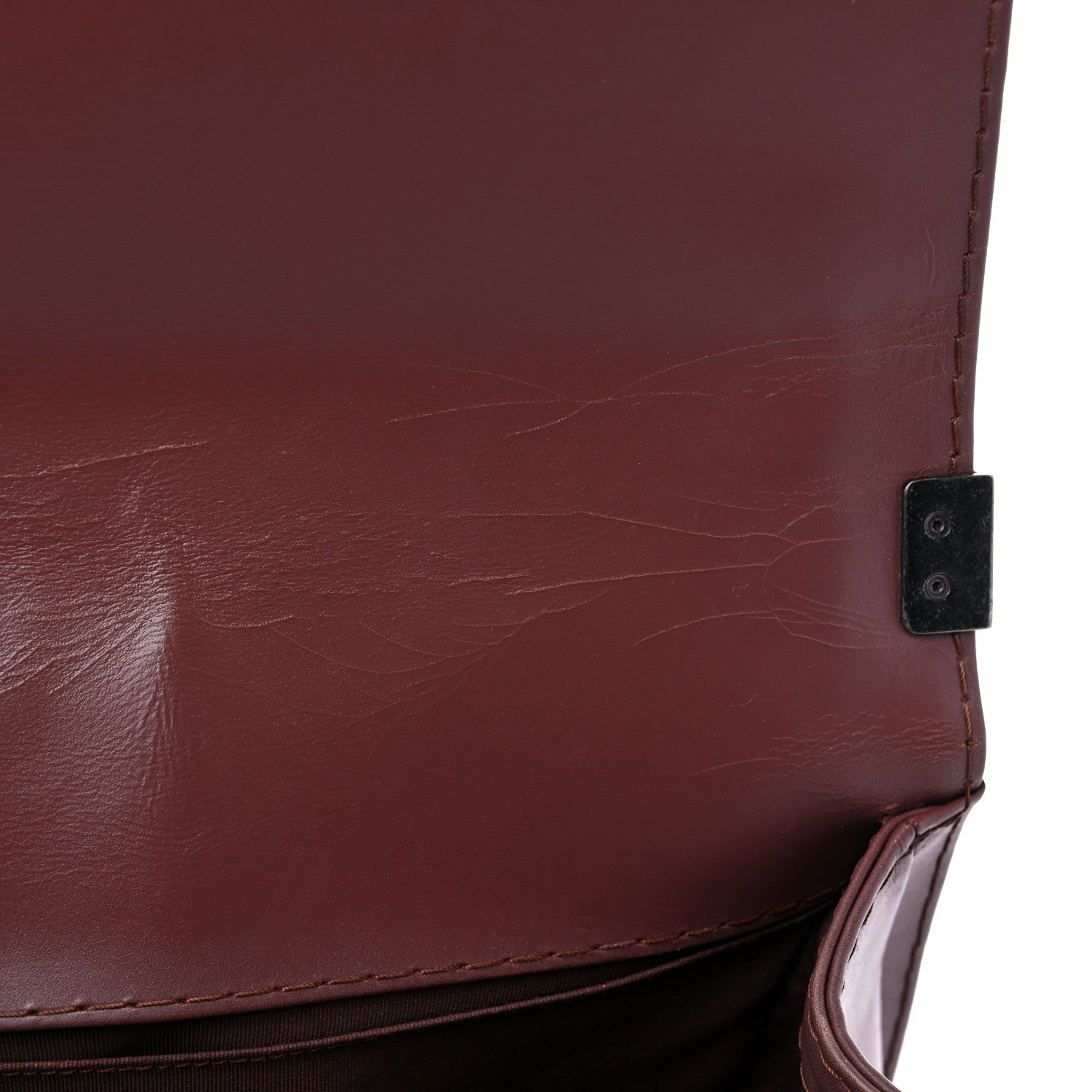 Chanel Calfskin Stitched Medium Boy Flap Brown 12 of 15