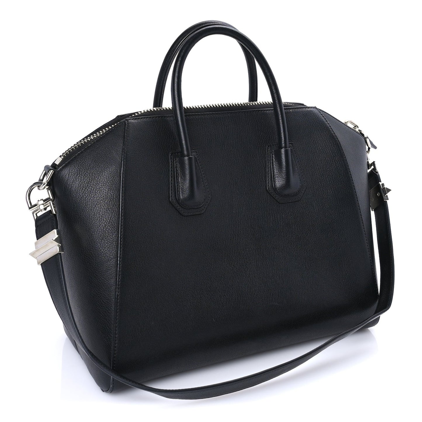 Sugar Goatskin Medium Antigona Black