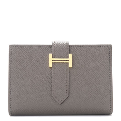 Hermes Epsom Mini Bearn Wallet Etain 1 of 8