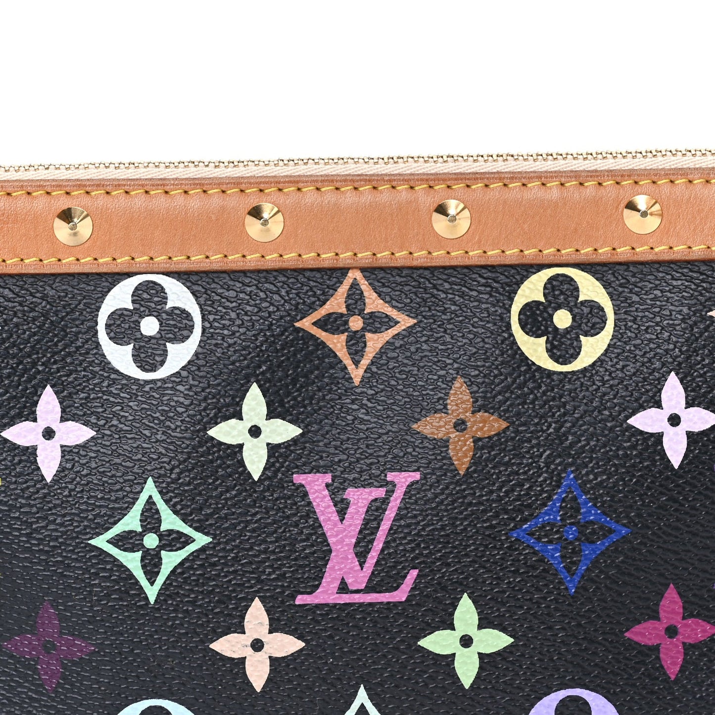 Monogram Multicolor Pochette Accessories  Black
