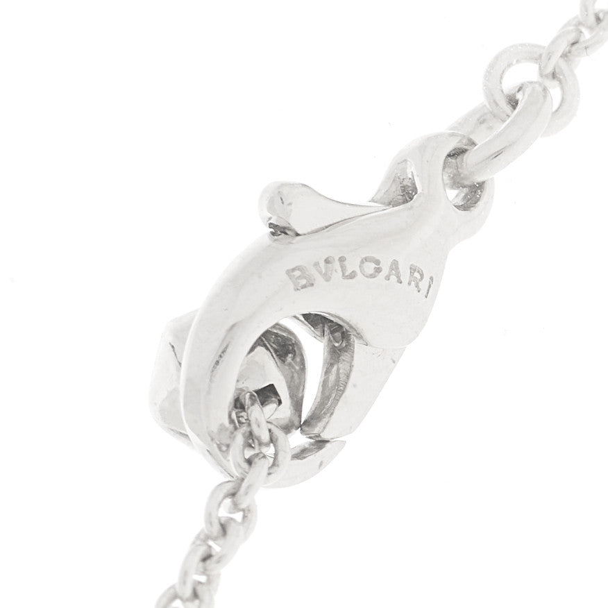 Bulgari 18K White Gold Diamond Lucea Necklace 5 of 6