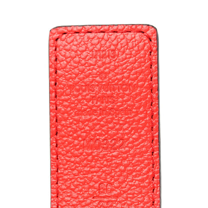 Louis Vuitton Monogram 30mm LV Initiales Reversible Belt 80 32 Coquelicot 5 of 5