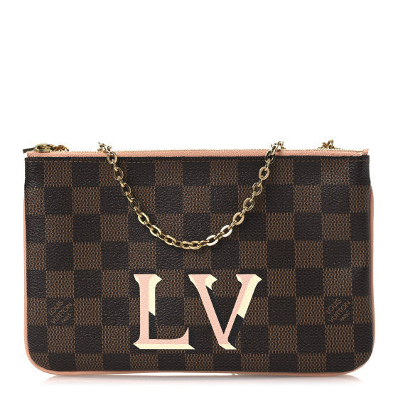 Louis Vuitton Damier Ebene Double Zip Pochette 1 of 1
