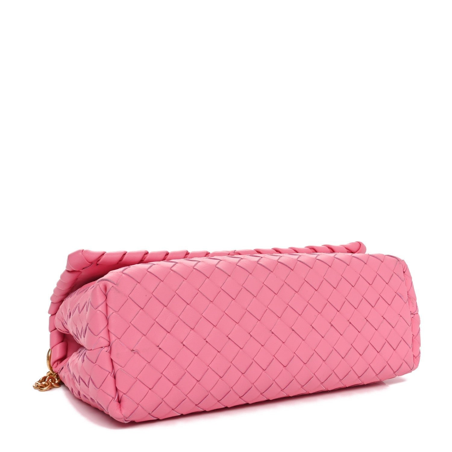 Bottega Veneta Nappa Intrecciato Small Olimpia Shoulder Bag Antique Pink 4 of 7