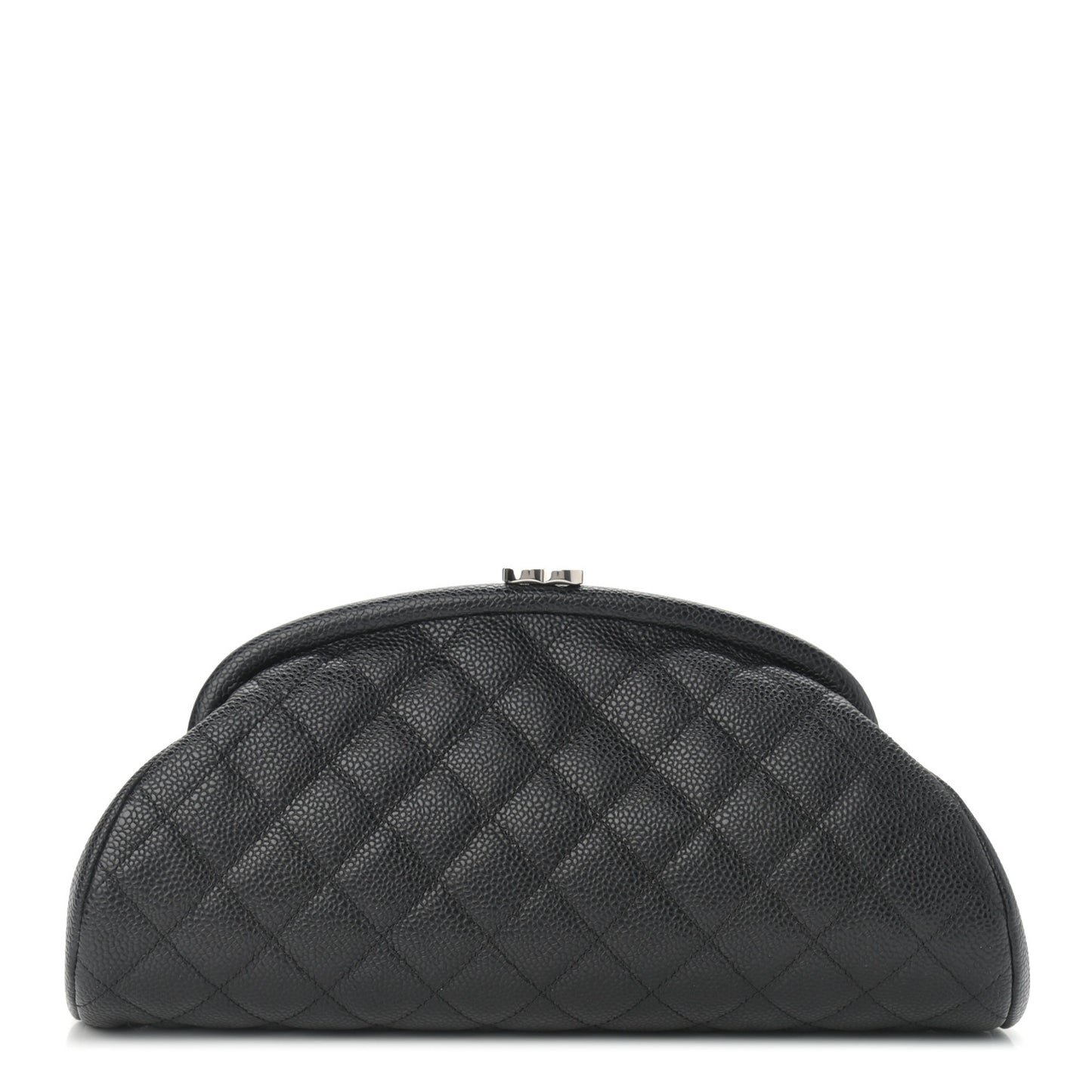 Caviar Quilted Timeless Clutch Black