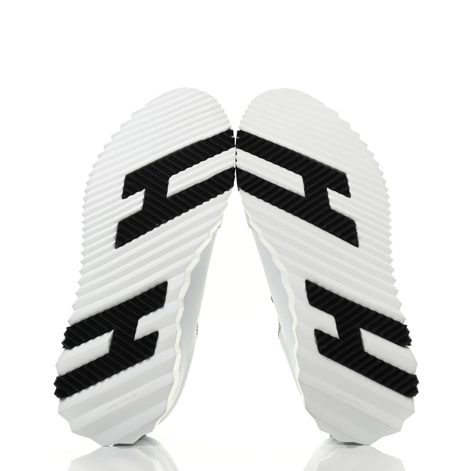 Hermes Goatskin Suede Goatskin Bouncing Sneakers 37 White Black 5 of 9