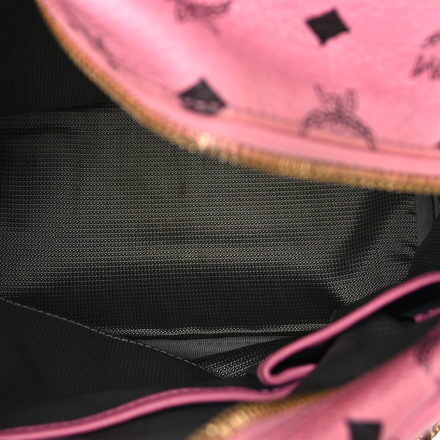 MCM Visetos Small Side Stud Stark Backpack Pink 4 of 7