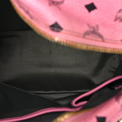 MCM Visetos Small Side Stud Stark Backpack Pink 4 of 7