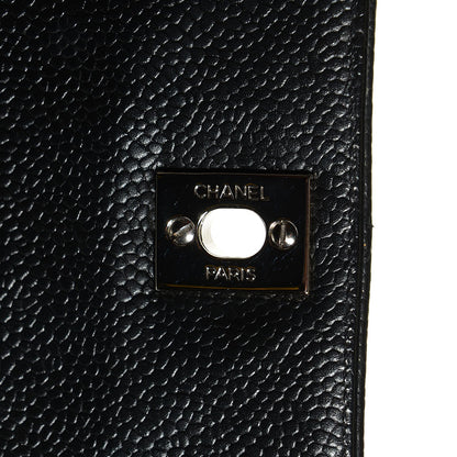 Chanel Caviar Quilted Jumbo Kelly Flap Black 6 of 9
