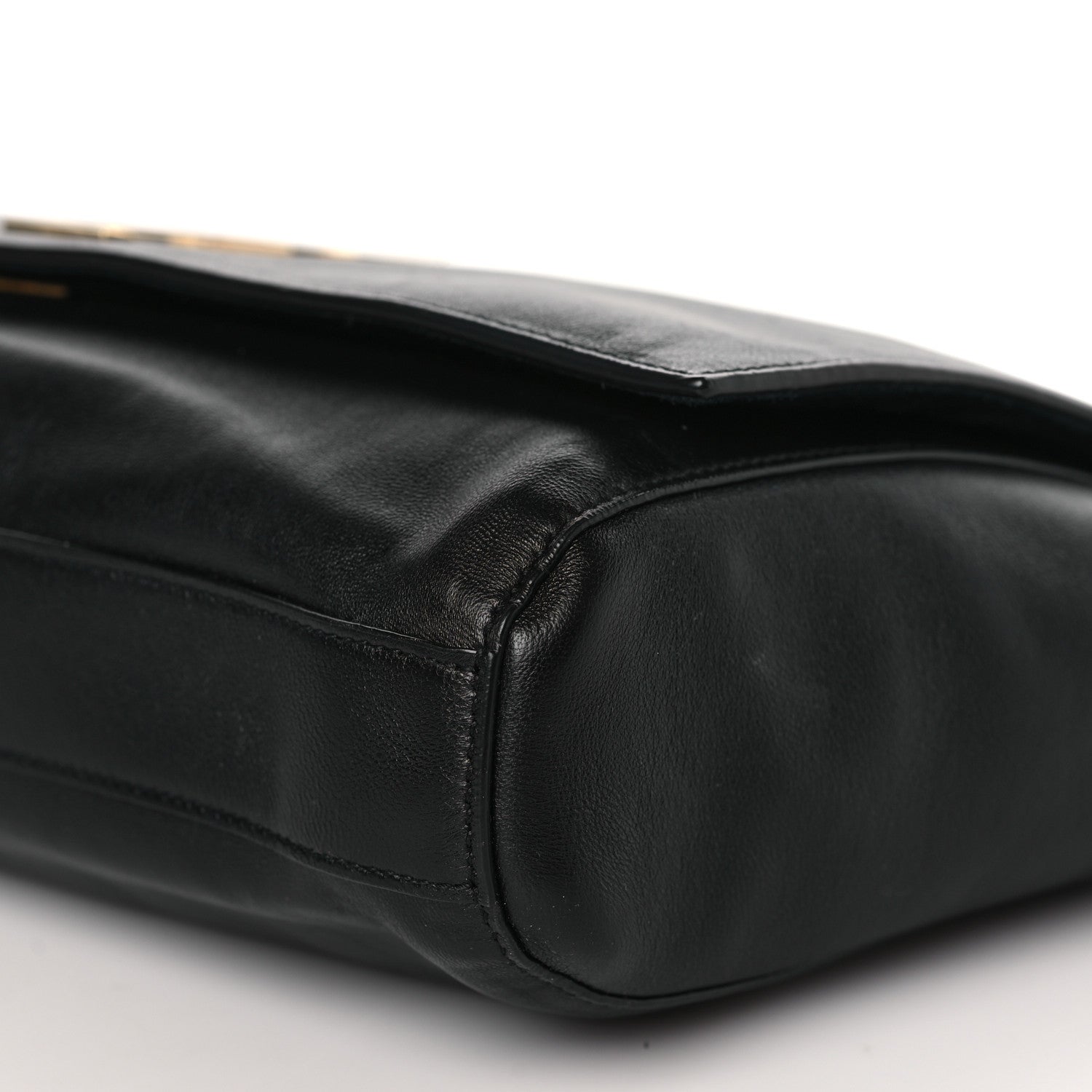 Saint Laurent Smooth Calfskin Suede Medium Reversible Monogram Kate Satchel Black 14 of 14