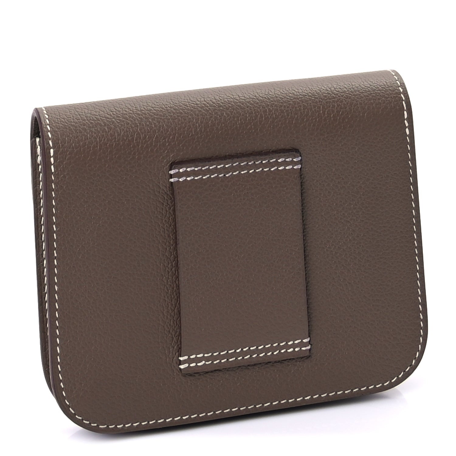 Hermes Evercolor Constance Slim Wallet  Etoupe 3 of 8