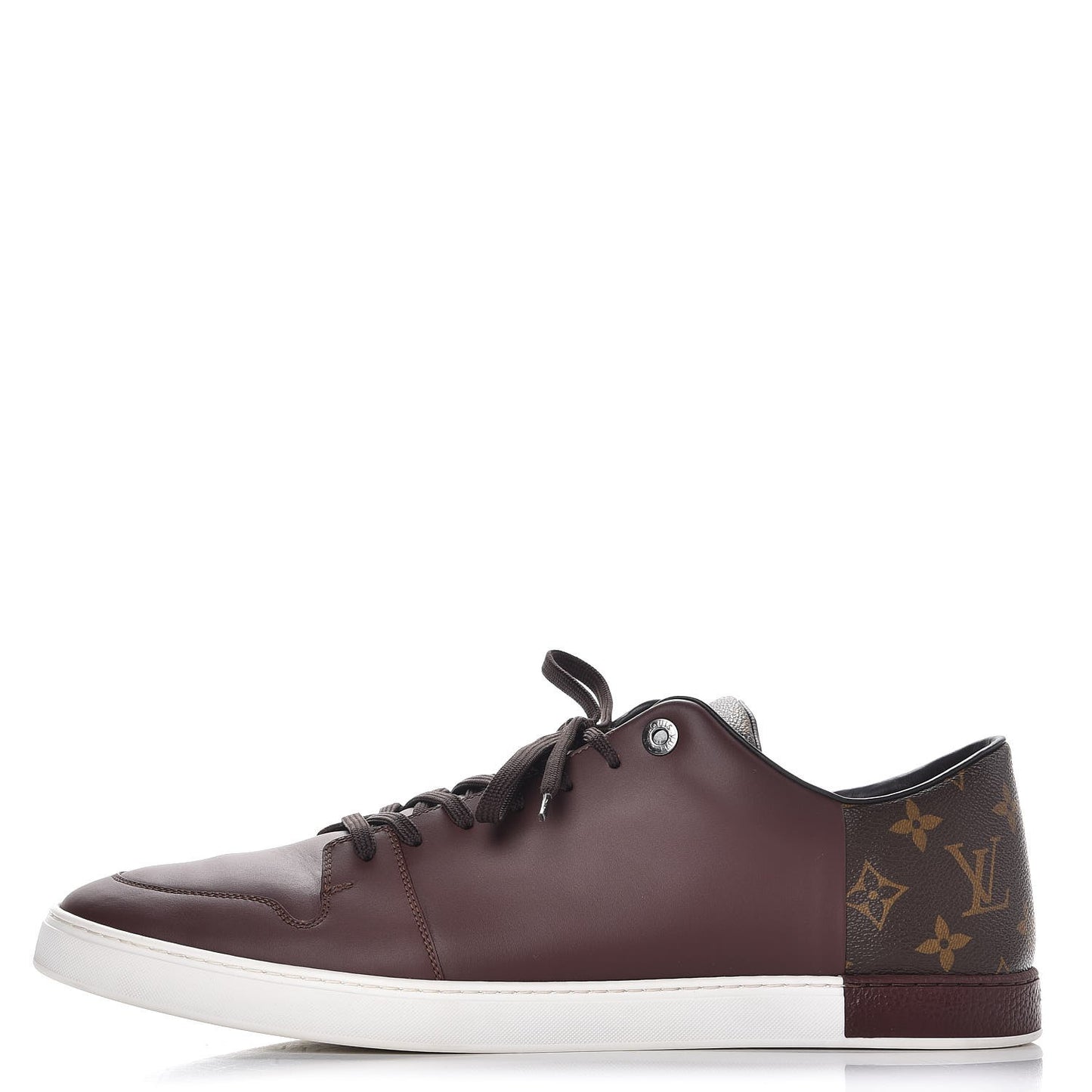 Calfskin Monogram Line Up Sneaker 13 Acajou