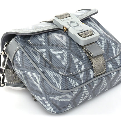 Christian Dior Coated Canvas CD Diamond Mini Hit The Road Bag Grey 7 of 8