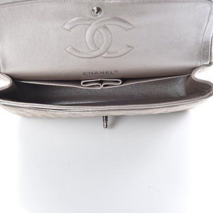 Chanel Iridescent Calfskin Medium Double Flap Light Gold 7 of 10