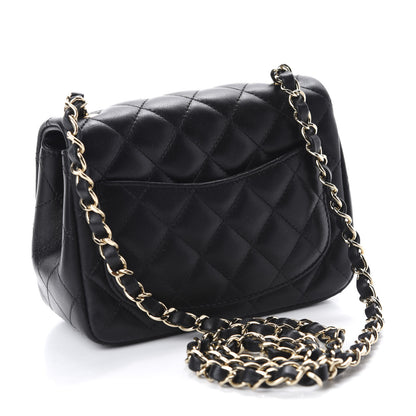 Chanel Lambskin Quilted Mini Square Flap Black 3 of 10