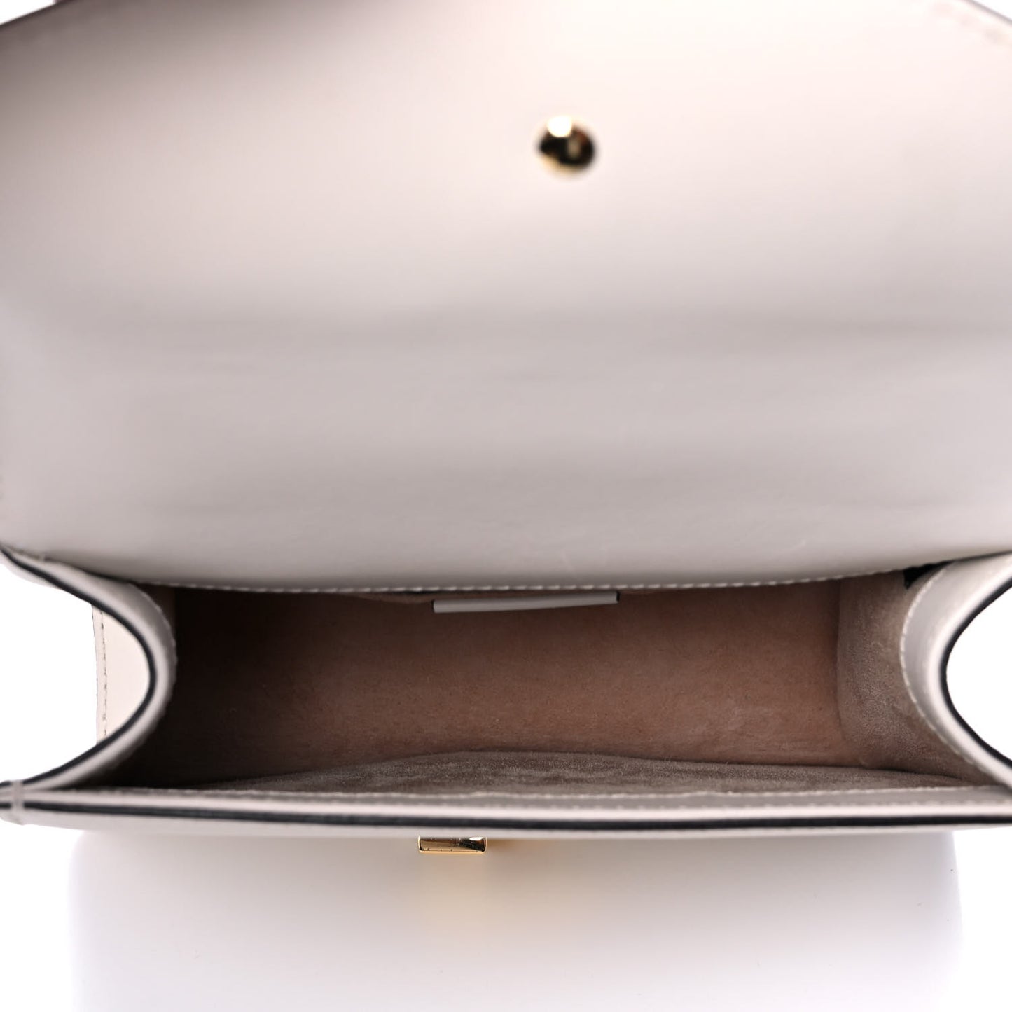 Calfskin Mini Sylvie Chain Shoulder Bag White