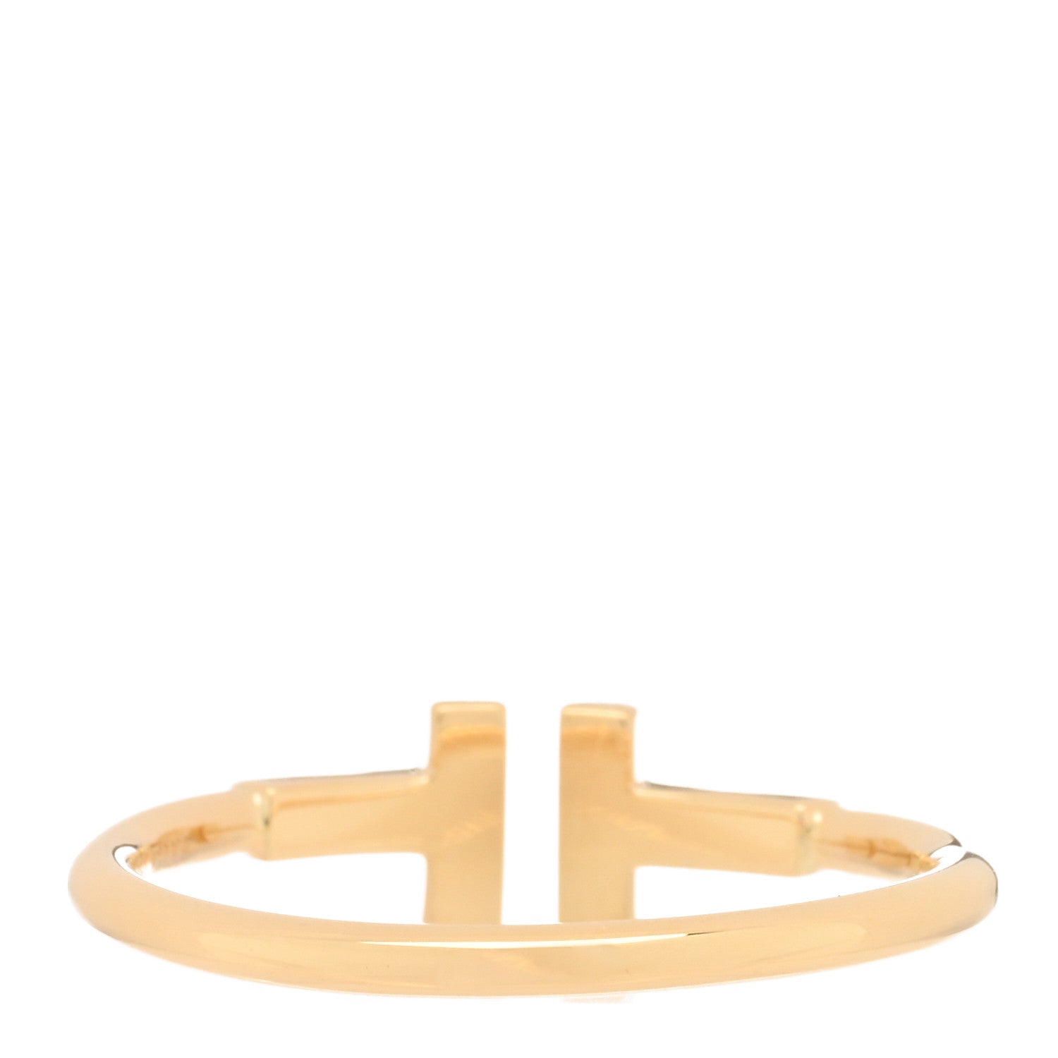 Tiffany 18K Yellow Gold T Wire Ring 58 8.25 3 of 5