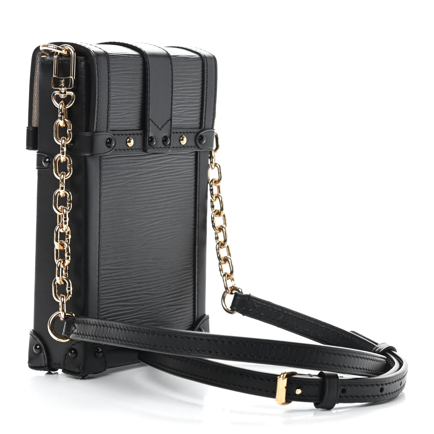 Louis Vuitton Epi Pochette Trunk Verticale Black 3 of 9