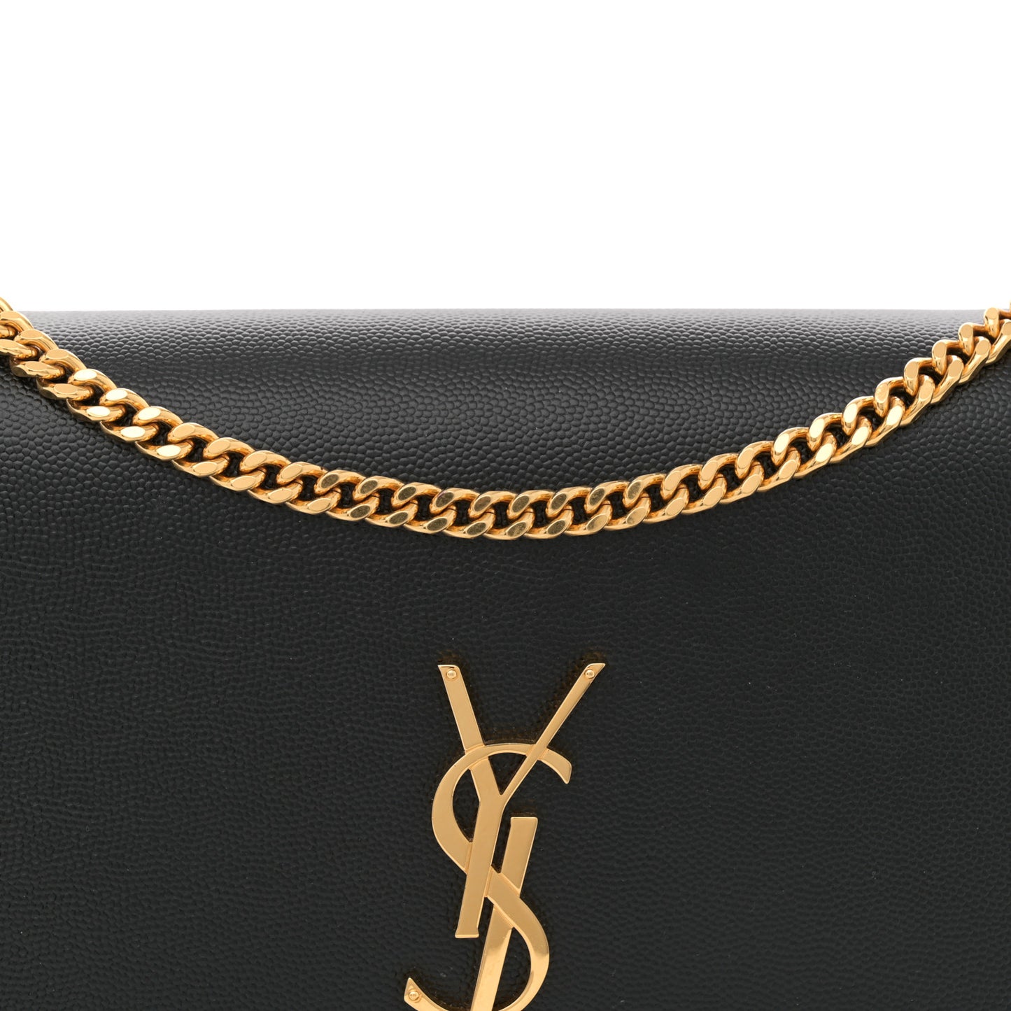 Grain De Poudre Medium Classic Monogram Kate Tassel Satchel Black