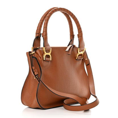 Chloe Calfskin Small Marcie Satchel Tan 3 of 18
