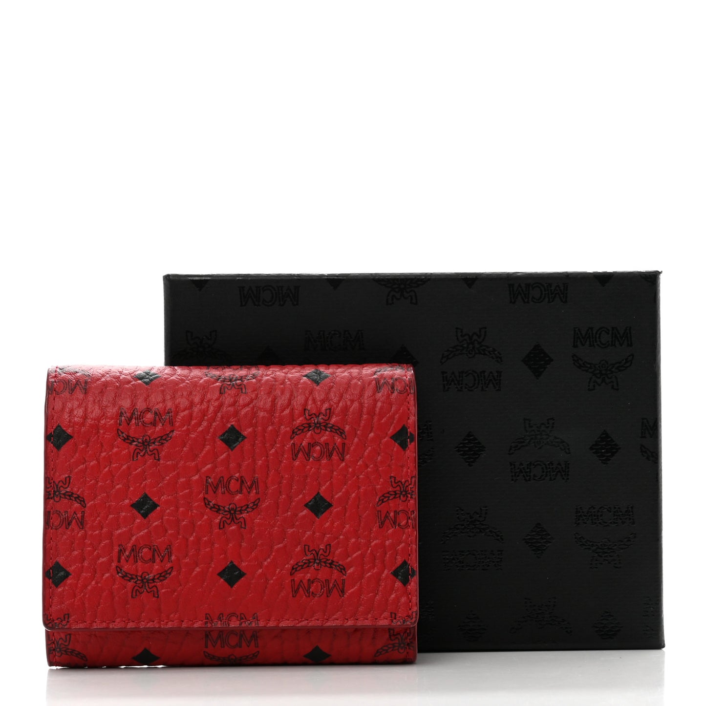 Visetos Tri-Fold Flap Wallet Red