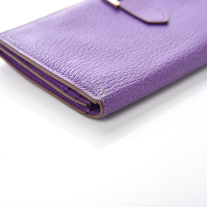Hermes Chevre Mysore Bearn Gusset Wallet Parme 13 of 14