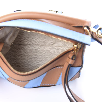 Loewe Calfskin Rugby Mini Puzzle Bag Blue Tan 6 of 9